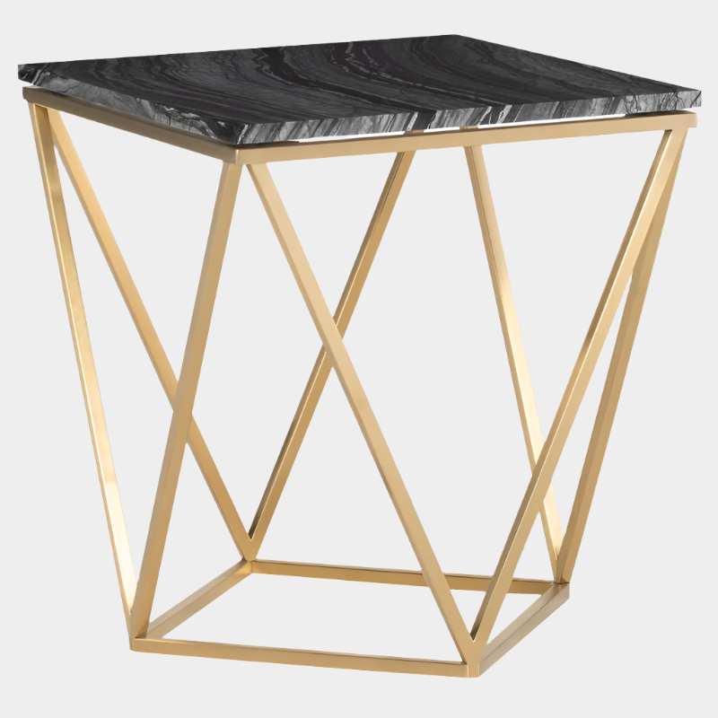 Jasmine Side Table - Black Top