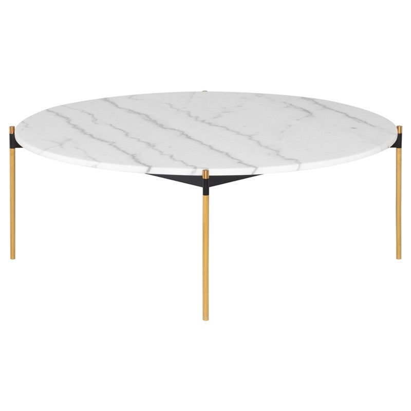 Pixie Coffee Table - Brushed Gold Legs