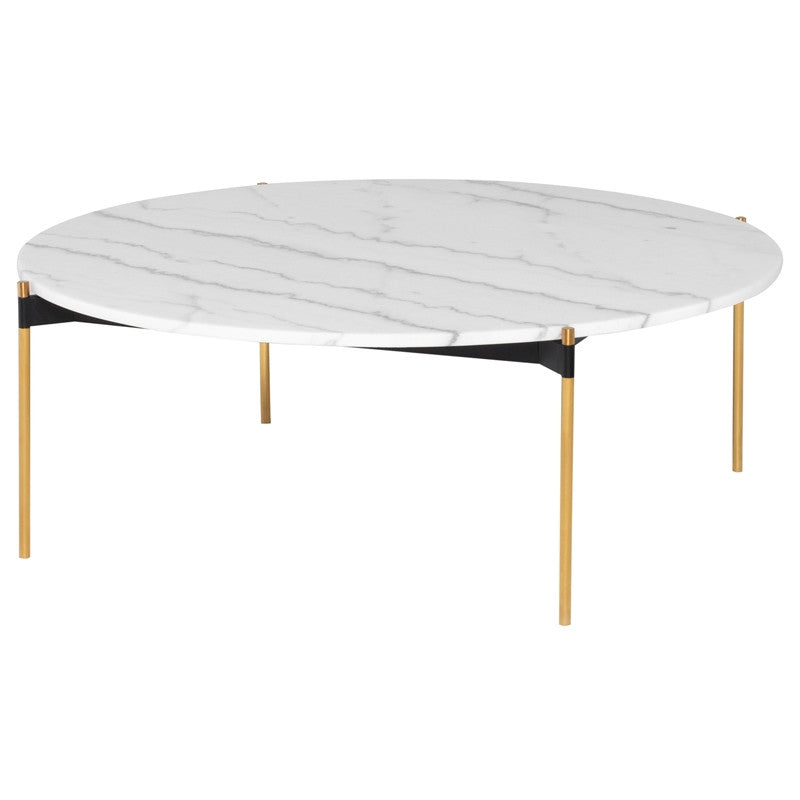 Pixie Coffee Table - Brushed Gold Legs