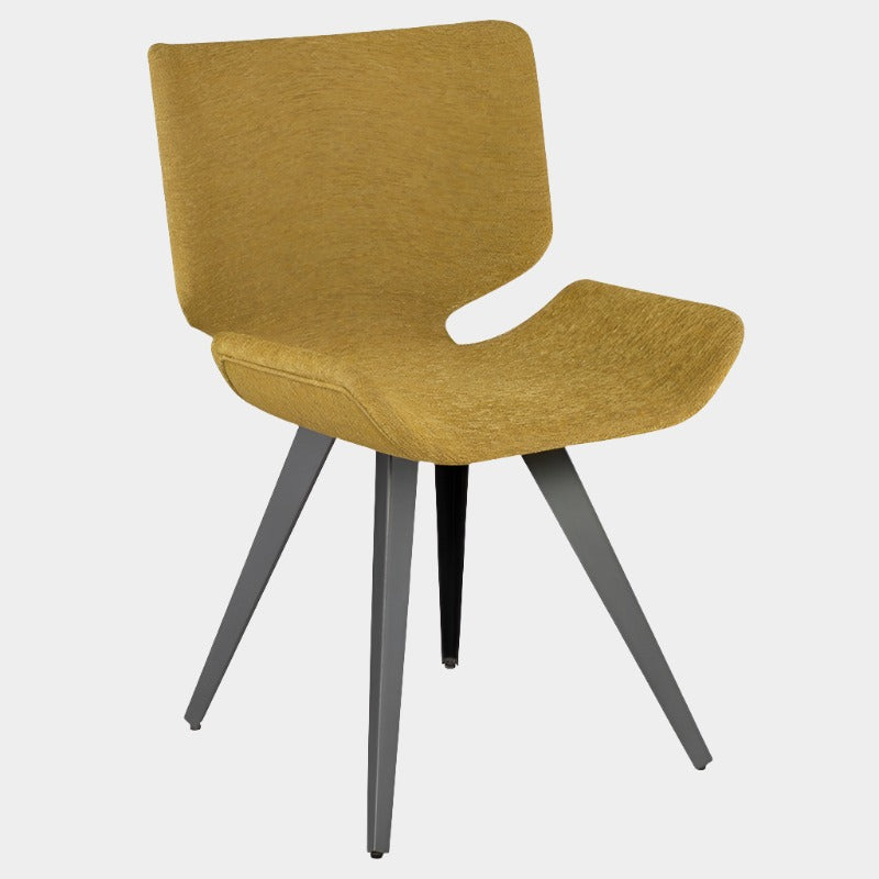 Chaise de salle à manger Astra Boucle (pieds en acier titane)