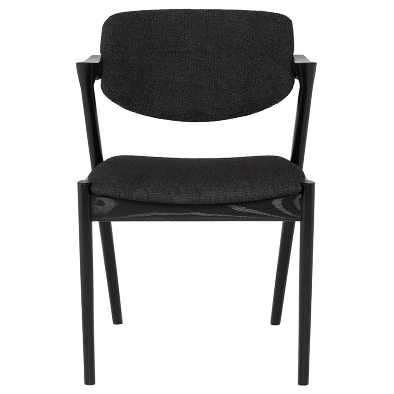 Kalli Boucle Dining Chair (Black Ash Frame)