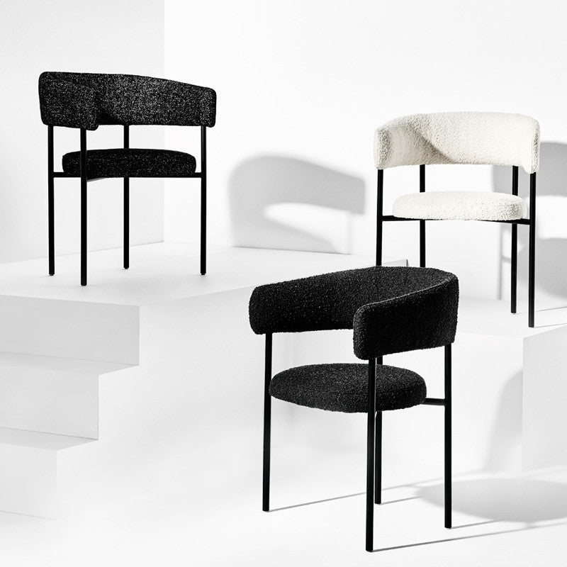 Chaise de salle à manger Cassia Boucle
