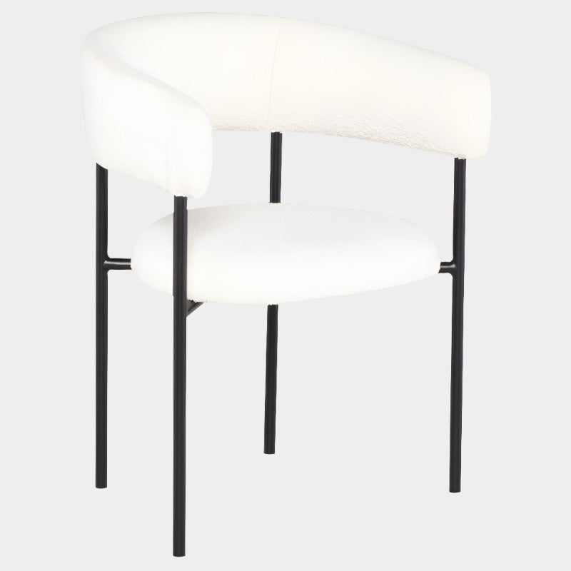 Chaise de salle à manger Cassia Boucle