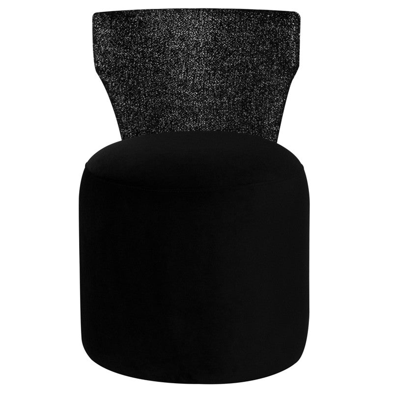 Mina Boucle Dining Chair (Salt And Pepper)