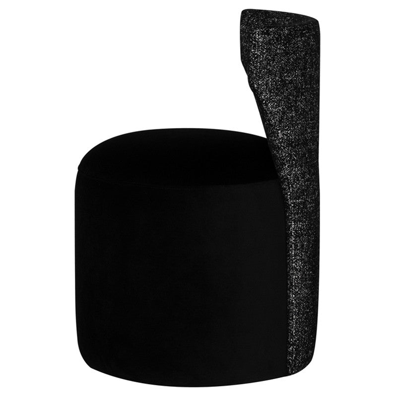 Mina Boucle Dining Chair (Salt And Pepper)
