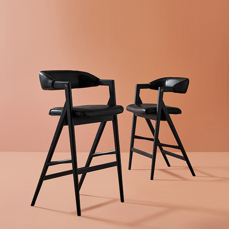 Anita Stool (Ebonized Oak Frame)