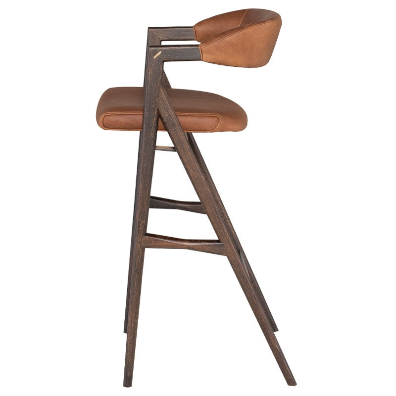 Tabouret Anita (cadre en chêne brûlé)