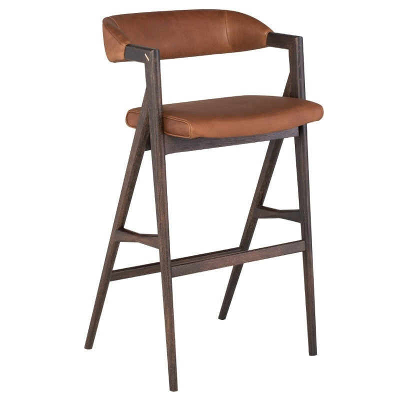 Tabouret Anita (cadre en chêne brûlé)