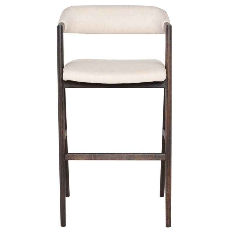 Tabouret Anita (cadre en chêne brûlé)