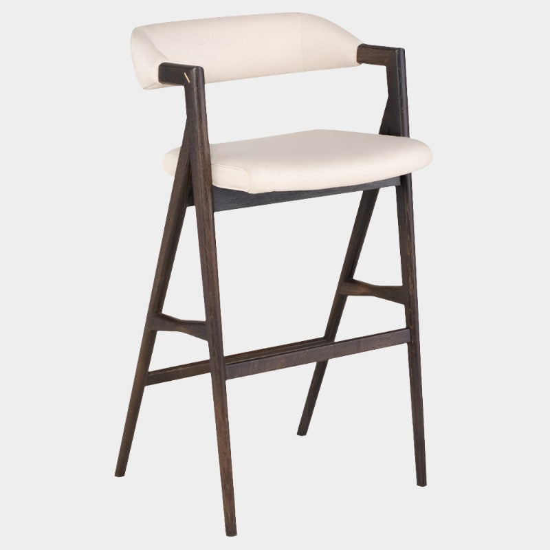 Tabouret Anita (cadre en chêne brûlé)