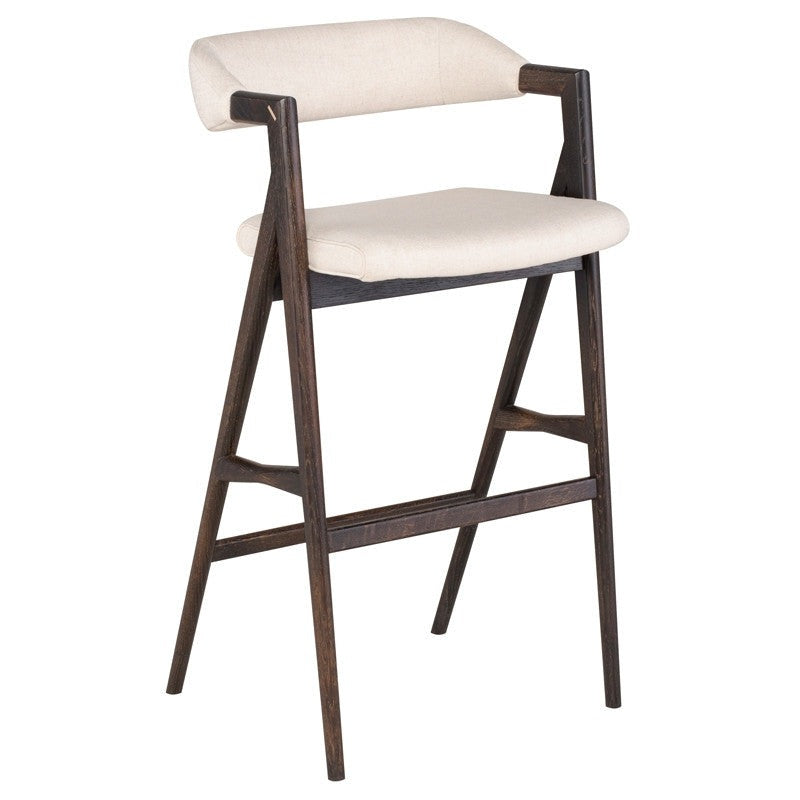 Tabouret Anita (cadre en chêne brûlé)