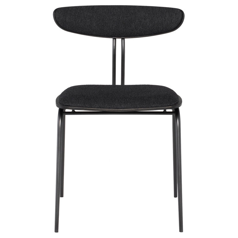 Giada Boucle Dining Chair (Ebonized Oak Black Steel Frame)