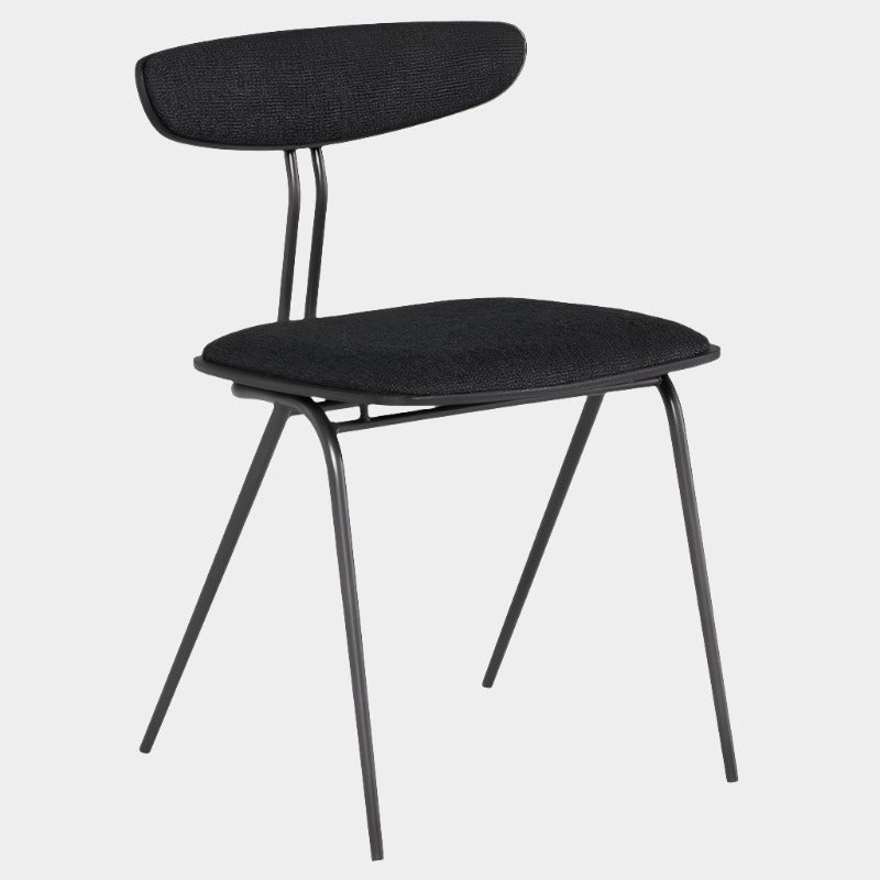 Giada Boucle Dining Chair (Ebonized Oak Black Steel Frame)