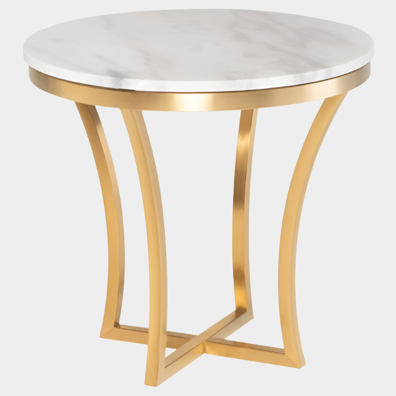 Aurora Side Table - White Top