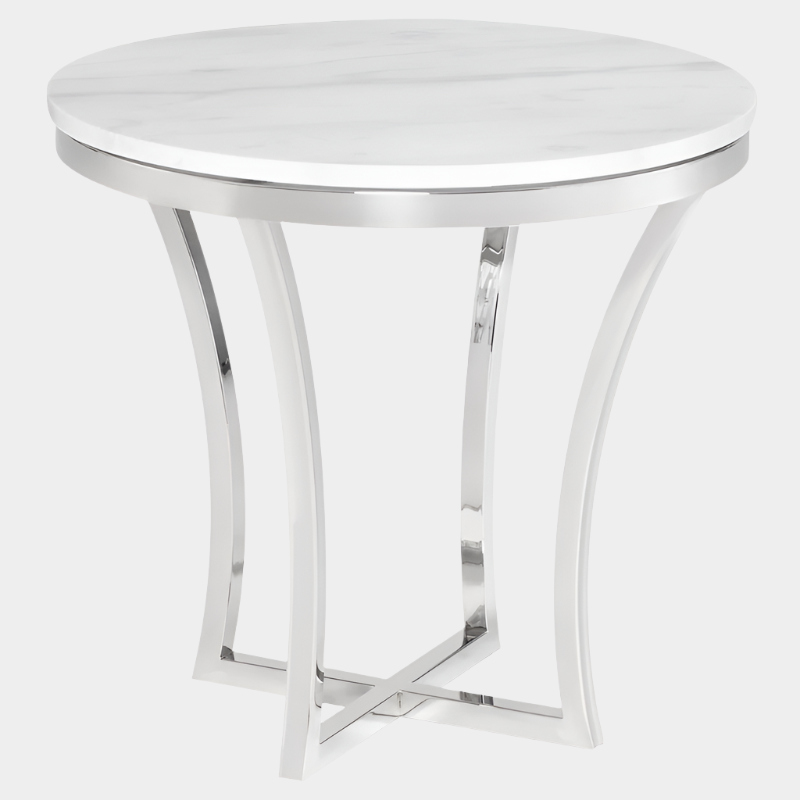 Aurora Side Table - White Top