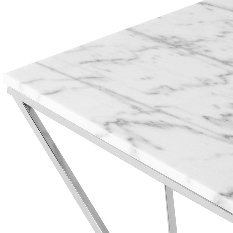 Justine Marble Coffee Table (Faux)