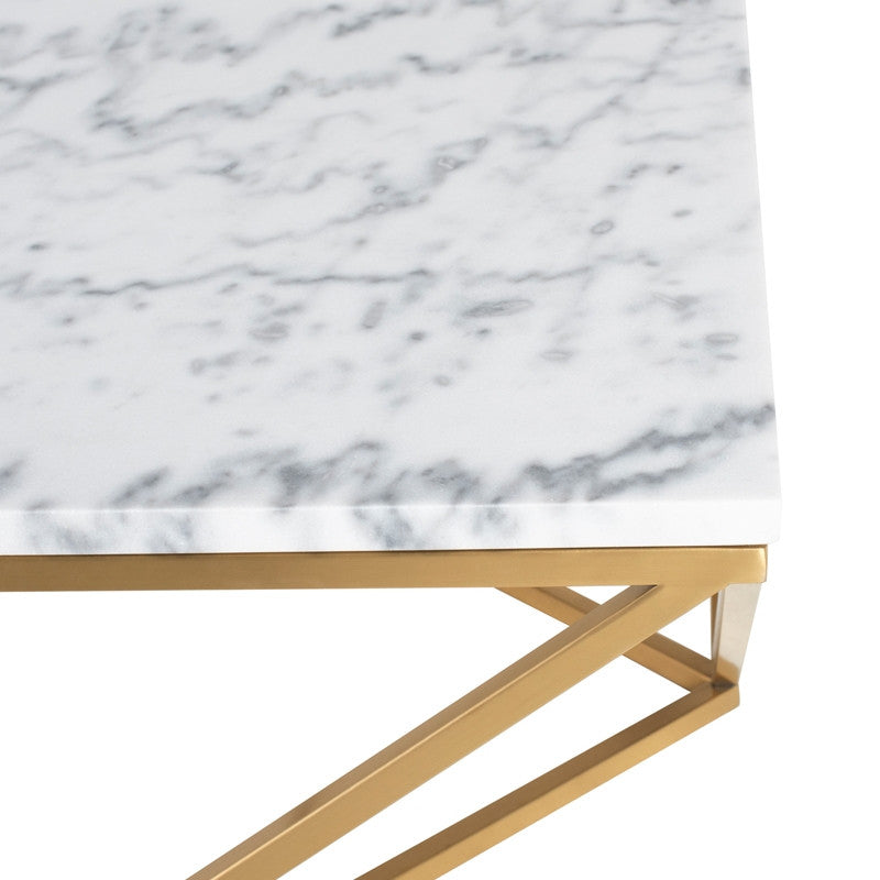 Justine Marble Coffee Table (Faux)