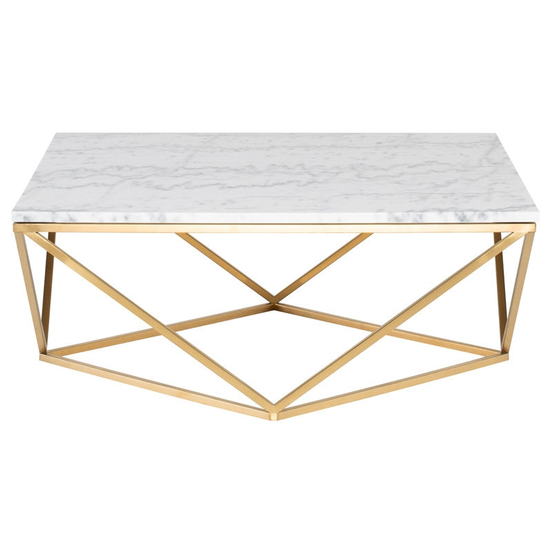 Justine Marble Coffee Table (Faux)