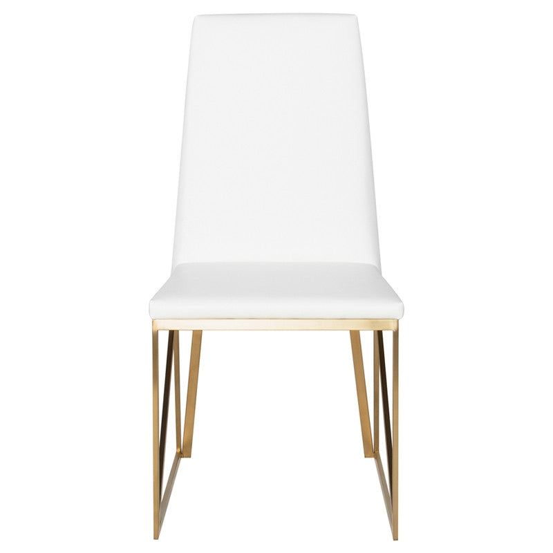Chaise de salle à manger Caprice (cadre en or brossé)
