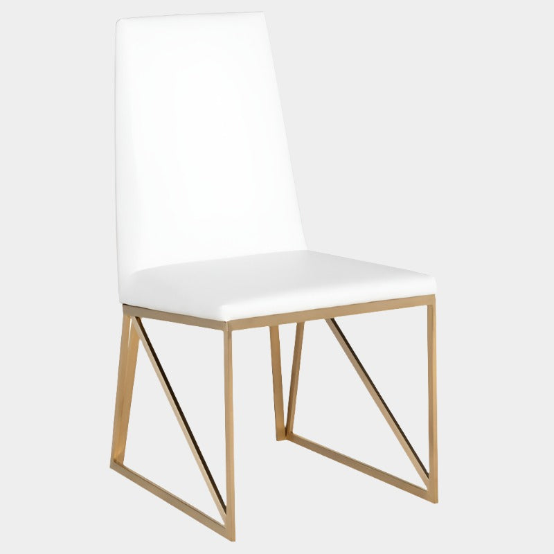 Chaise de salle à manger Caprice (cadre en or brossé)