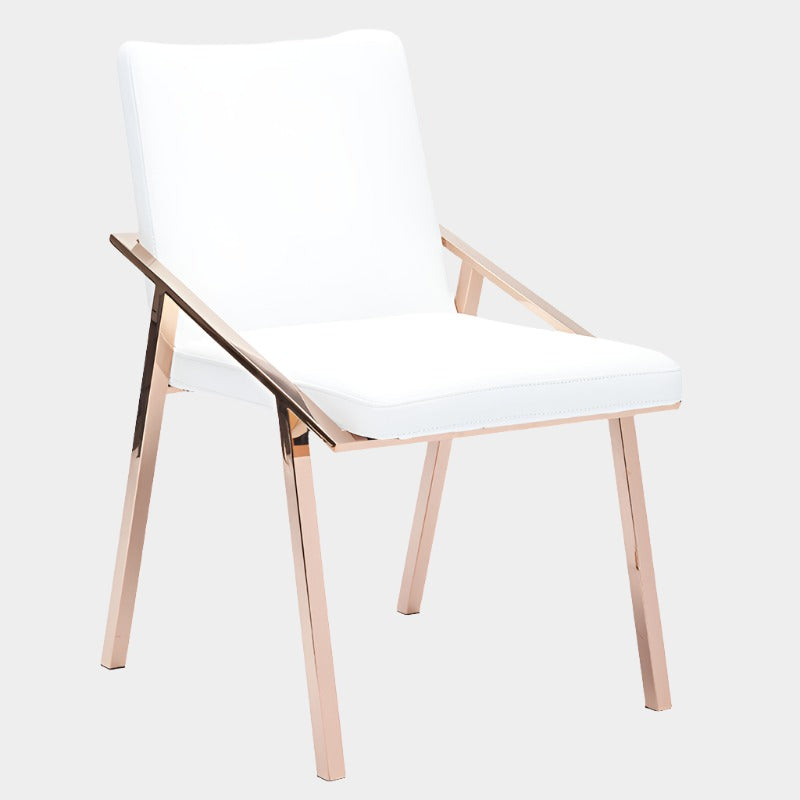 Nika Dining Chair (Polished Rose Gold Frame)