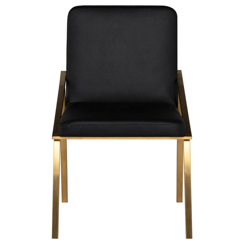 Nika Dining Chair (Brushed Gold Frame)