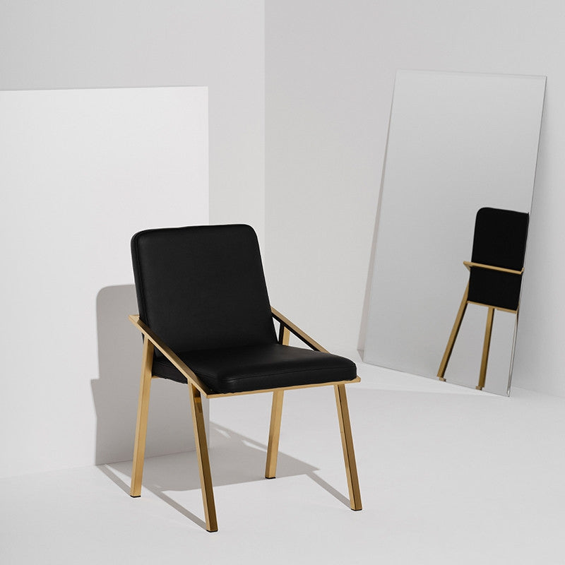 Nika Dining Chair (Brushed Gold Frame)
