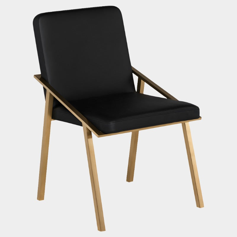Nika Dining Chair (Brushed Gold Frame)