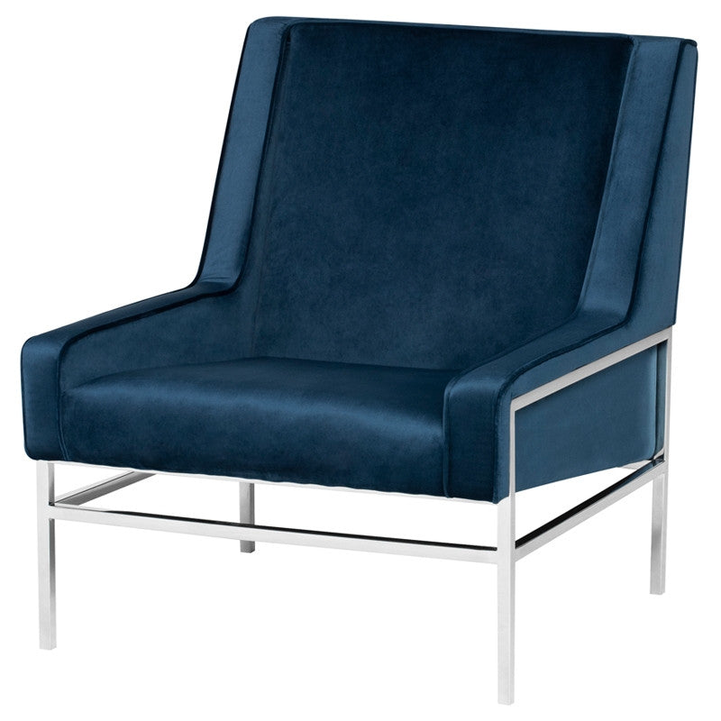 Theodore Occasional Chair - Stainless Frame