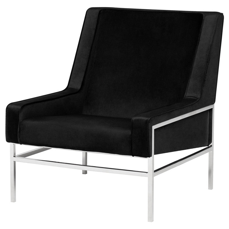 Theodore Occasional Chair - Stainless Frame