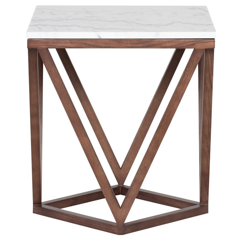 Table d'appoint Jasmine - Plateau blanc