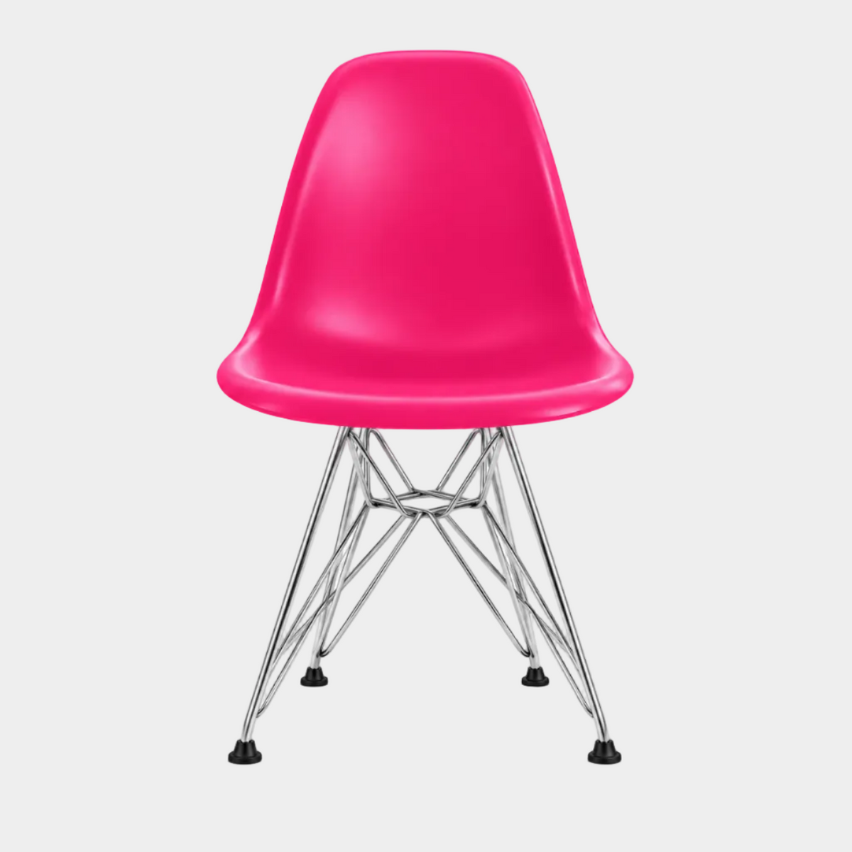 Eames Eiffel Molded Plastic Kids Chair - Chrome legs