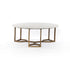 Naomi Coffee Table-Raw Brass