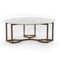 Naomi Coffee Table-Raw Brass