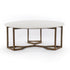 Naomi Coffee Table-Raw Brass