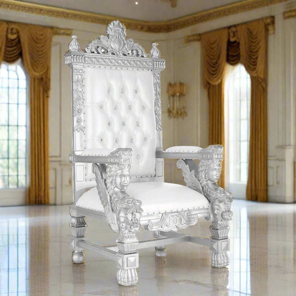 King Samuel Angelic Face Throne Chair