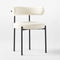 Inesse Boucle Ivory Dining Chair (Reporduction)