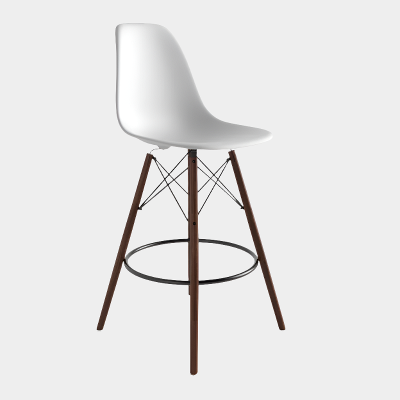 Eiffel Stool Walnut Wood Legs (26")