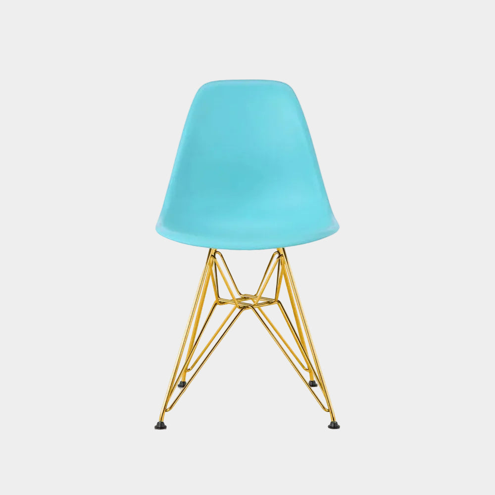 Chaise de salle à manger Eiffel (pieds dorés)