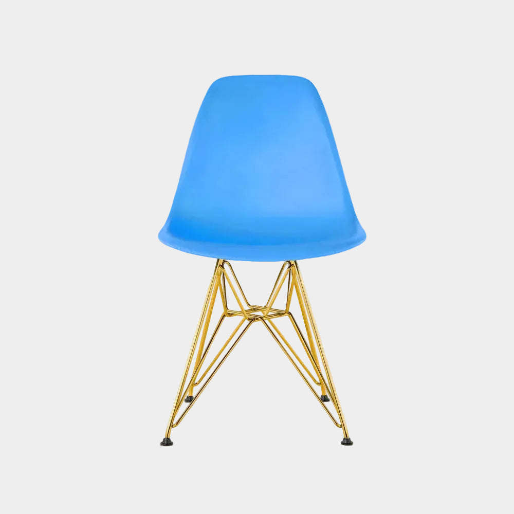 Chaise de salle à manger Eiffel (pieds dorés)
