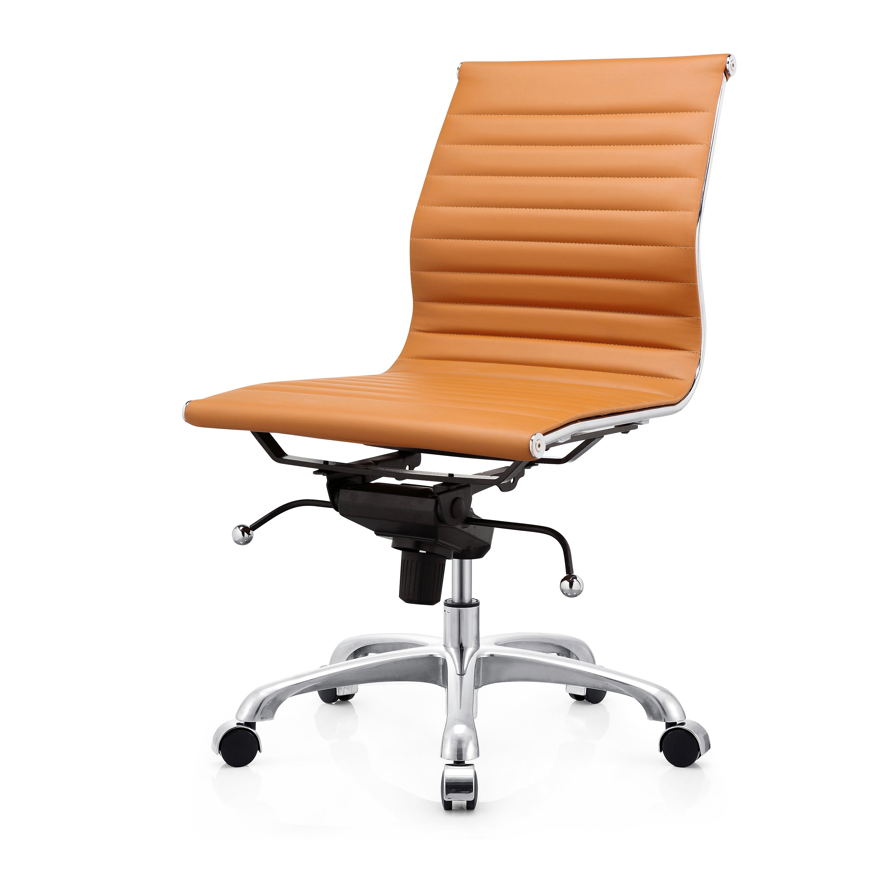 Eames Aluminum Group Management Armless Chair - Low Back