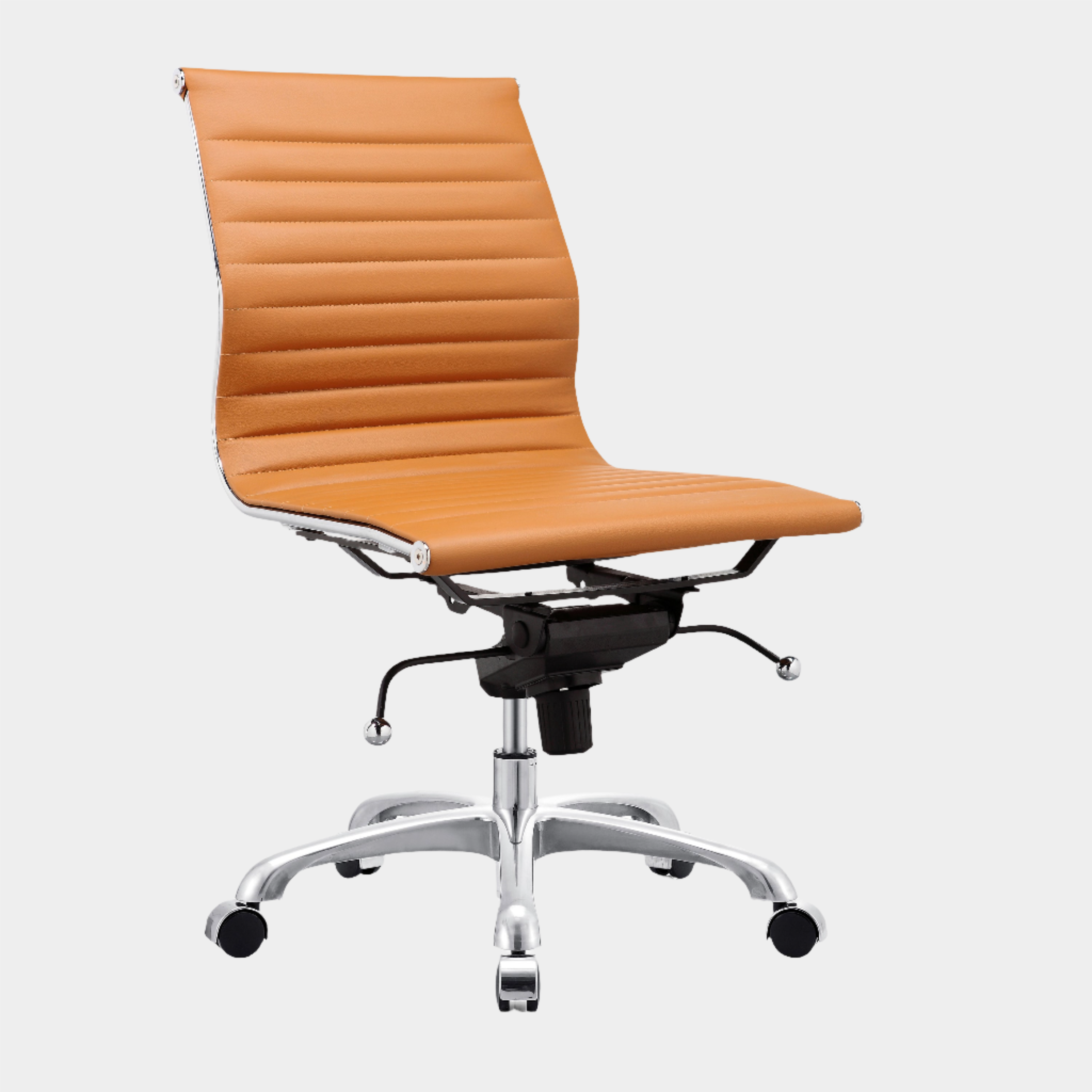 Eames Aluminum Group Management Armless Chair - Low Back