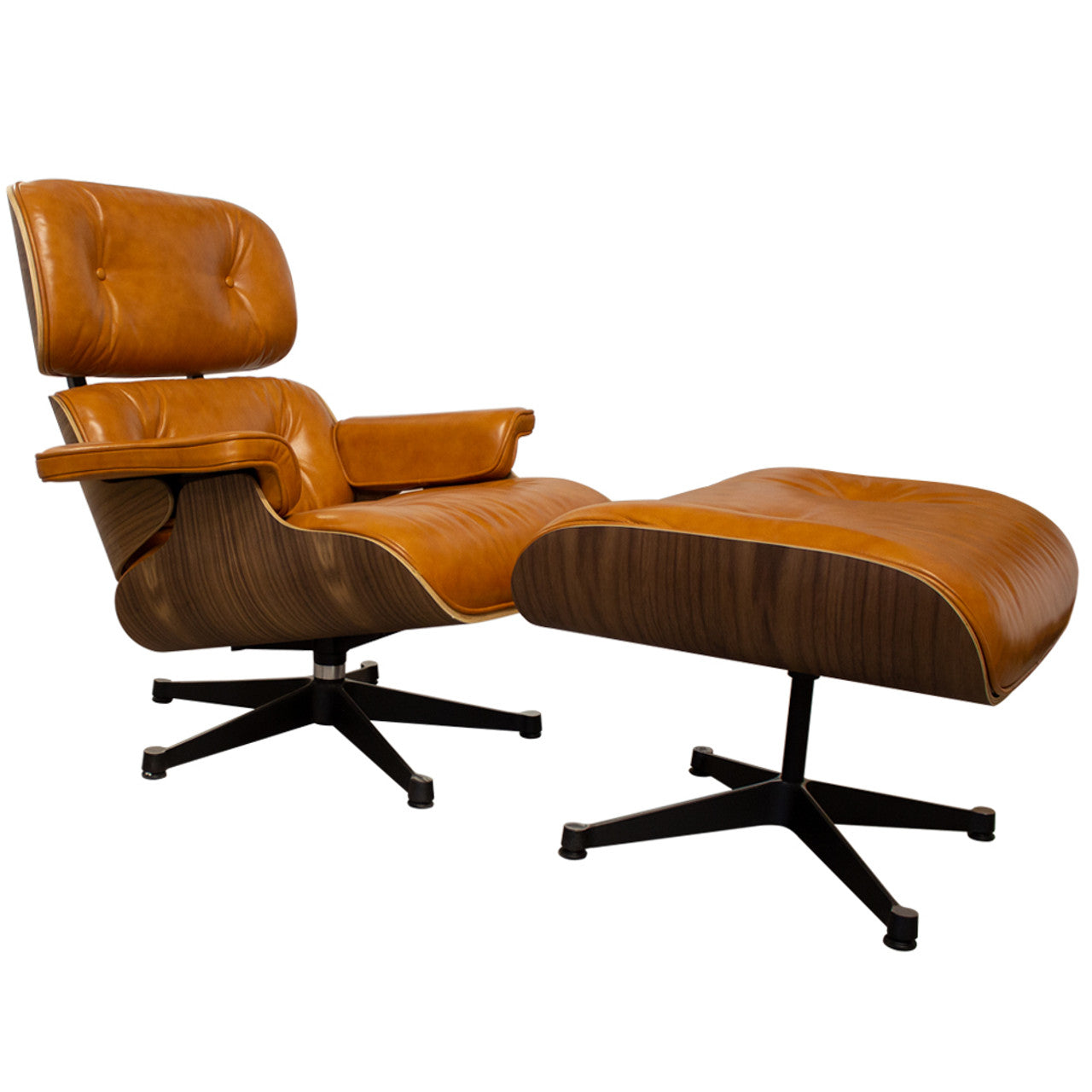 Eames Lounge Chair and Ottoman - Tall Version | Genuine Leather