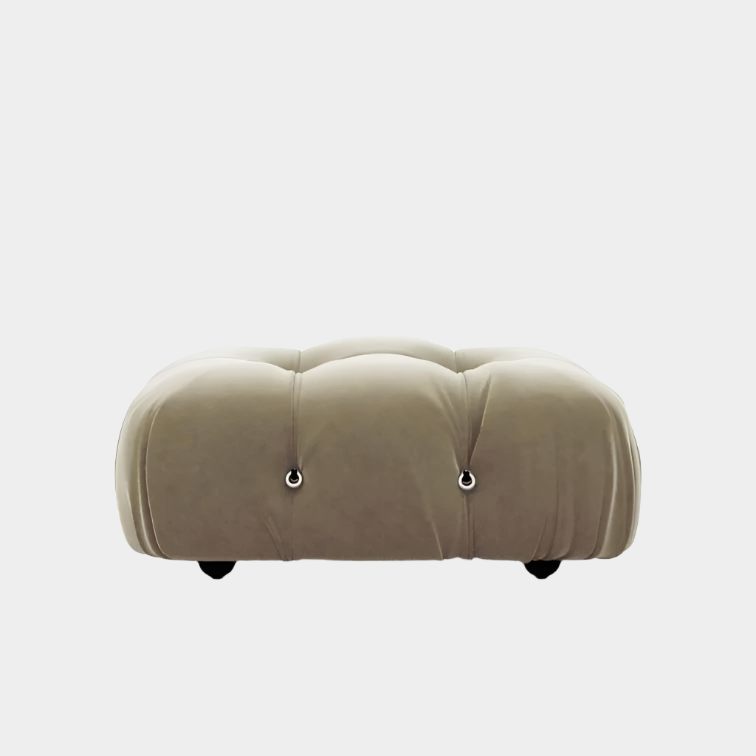 Mario Bellini Velvet Ottoman (Reproduction)