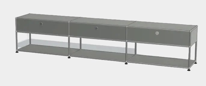 Console multimédia ouverte USM Haller