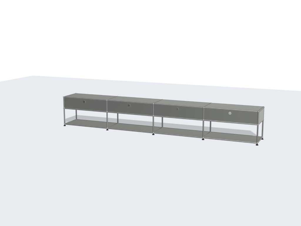 Console multimédia ouverte USM Haller