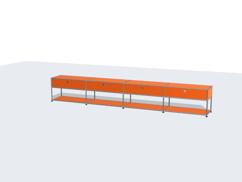 Console multimédia ouverte USM Haller