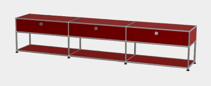 Console multimédia ouverte USM Haller