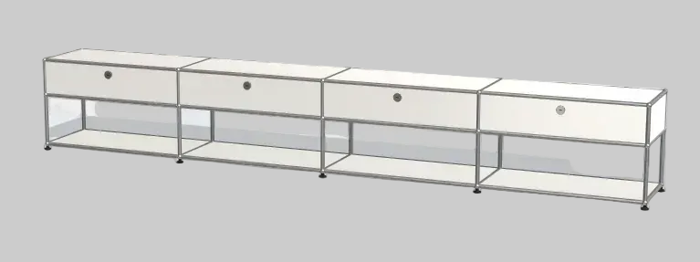 Console multimédia ouverte USM Haller