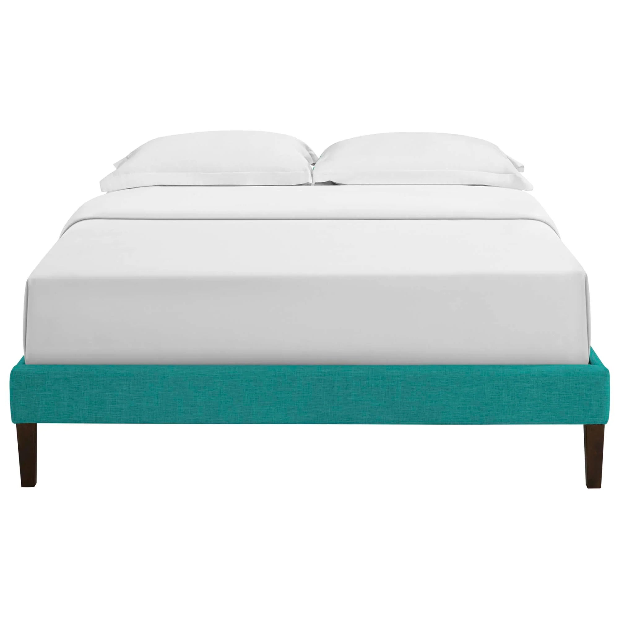 Tessie Fabric Bed Frame with Squared Tapered Legs